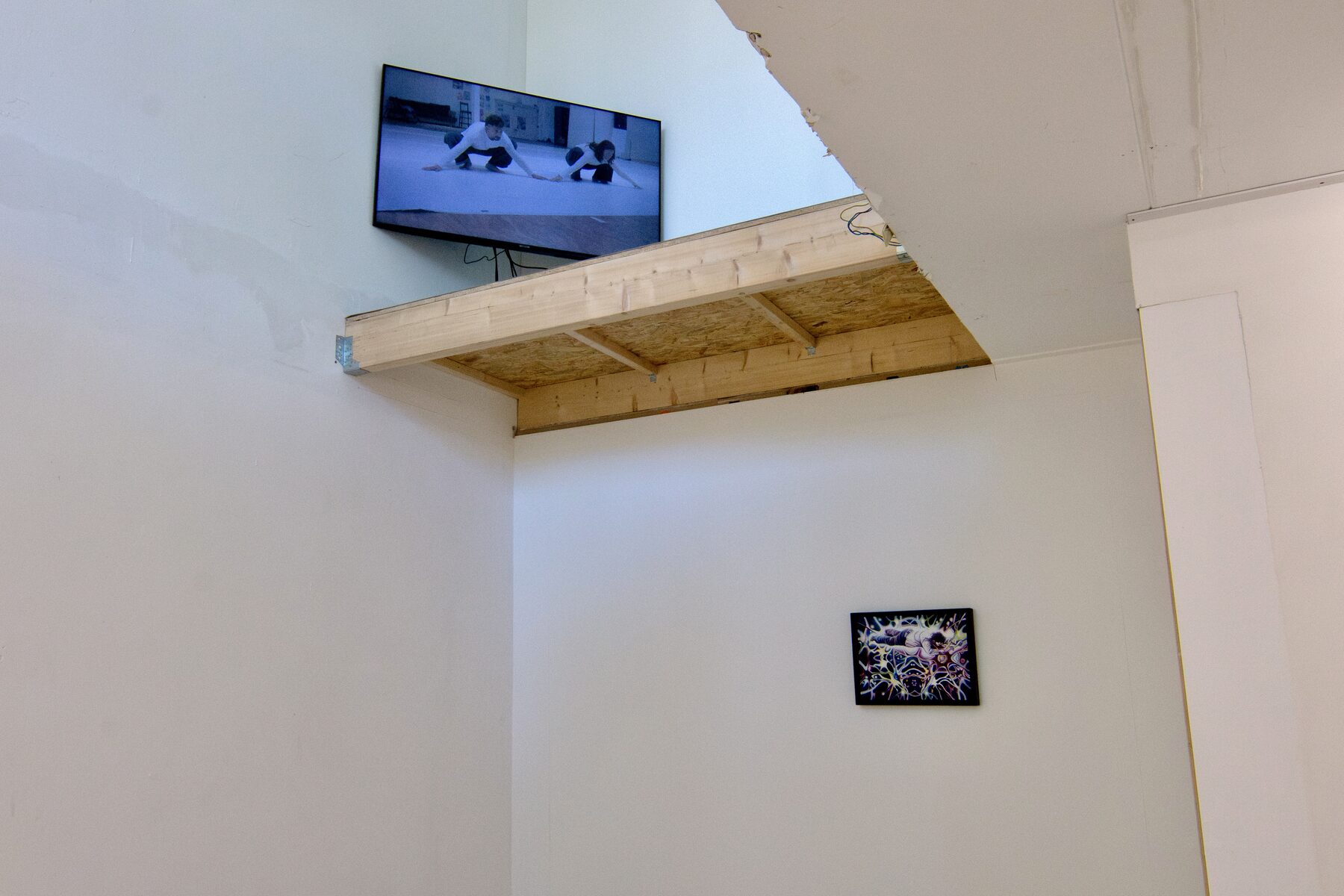 Making-With, corner view with screen and painting